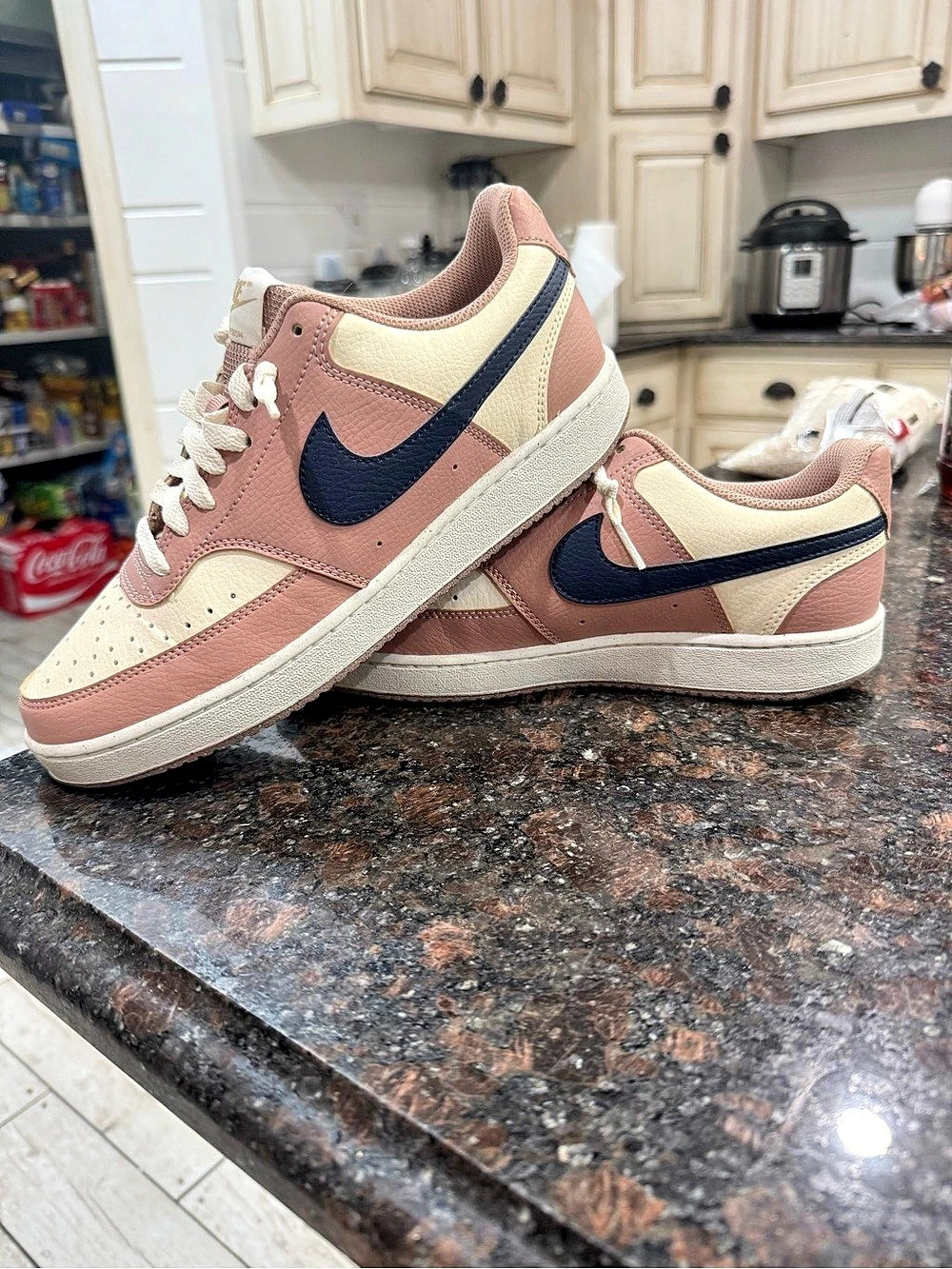 Nike Court Vision Low Next Nature Sneakers Pink & Cream
